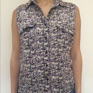 Floral collared shirt